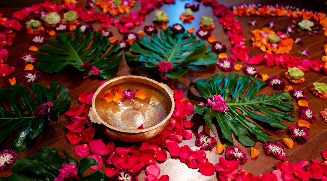 FLOWER ALTAR AT THE RUBIN MUSEUM