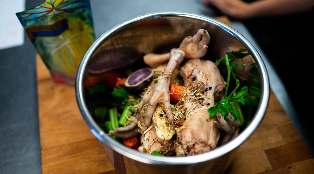 CHICKEN FEET & FORCE FIELD HERBAL BONE BROTH