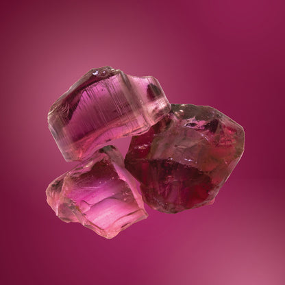 pink tourmaline gemstone card LOTUSWEI gem essences